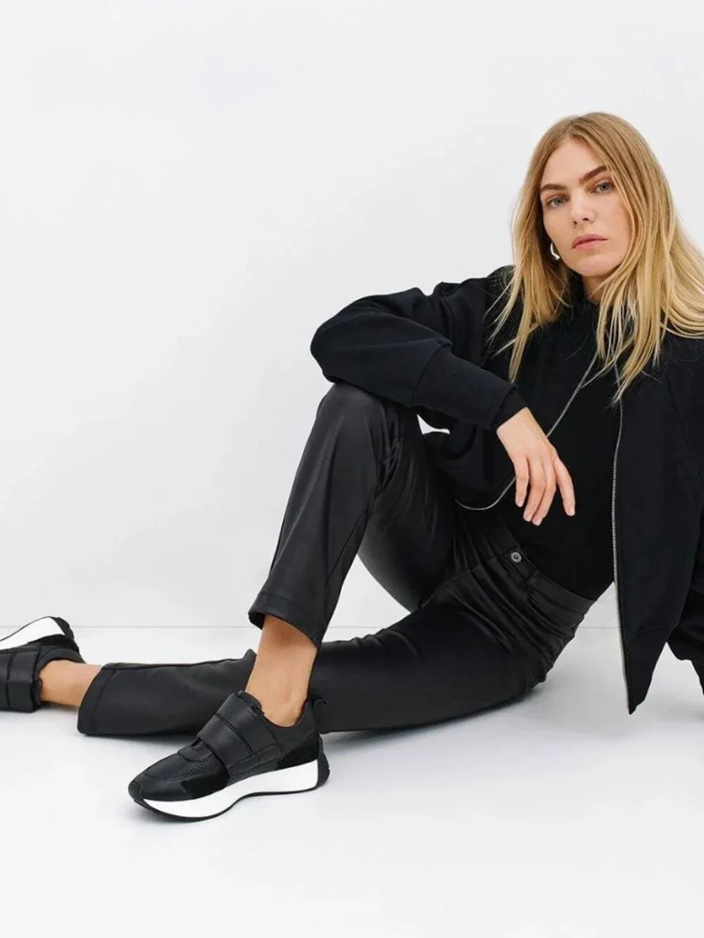 Marcella NYC Black Marley Sneakers,